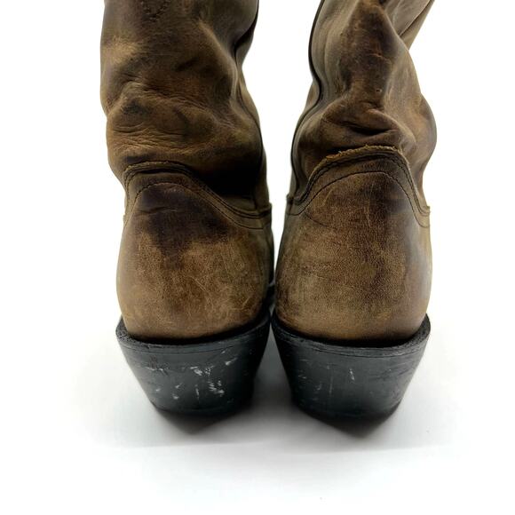 Durango RD542 Distressed Tan Slouch Western Boot Women's 6.5 US - Picture 5 of 8